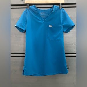Xxs Alps Blue Catarina Figs Scrub Top